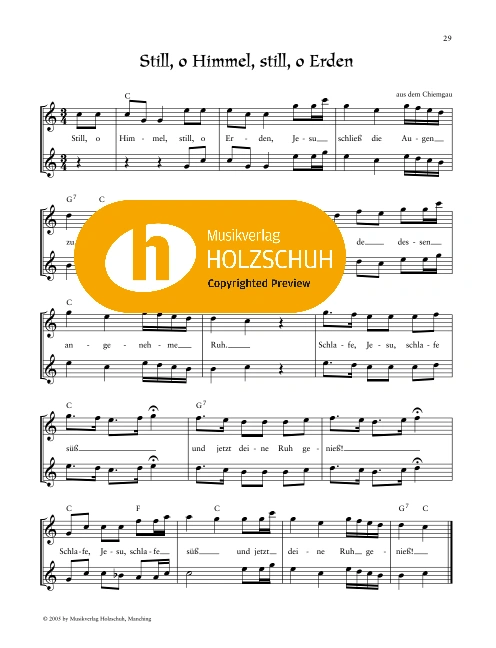 Still, o Himmel, still, o Erden